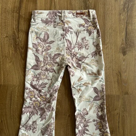 Anthropologie Vintage Style High Waisted Button Fly Bootcut Jeans Size 26 - Picture 12 of 13